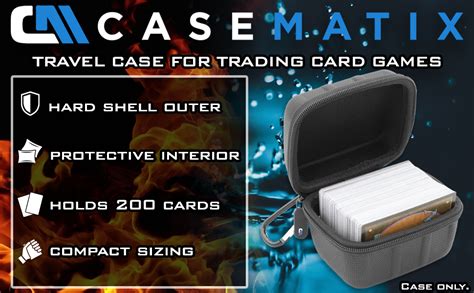 amazon big fat metal box for cards|Amazon.com: CASEMATIX Card Deck Box for Up to 200 Cards.